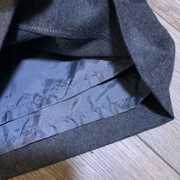 J. Crew 100% Wool Charcoal Gray Sailor Skirt - Picture 5 of 7
